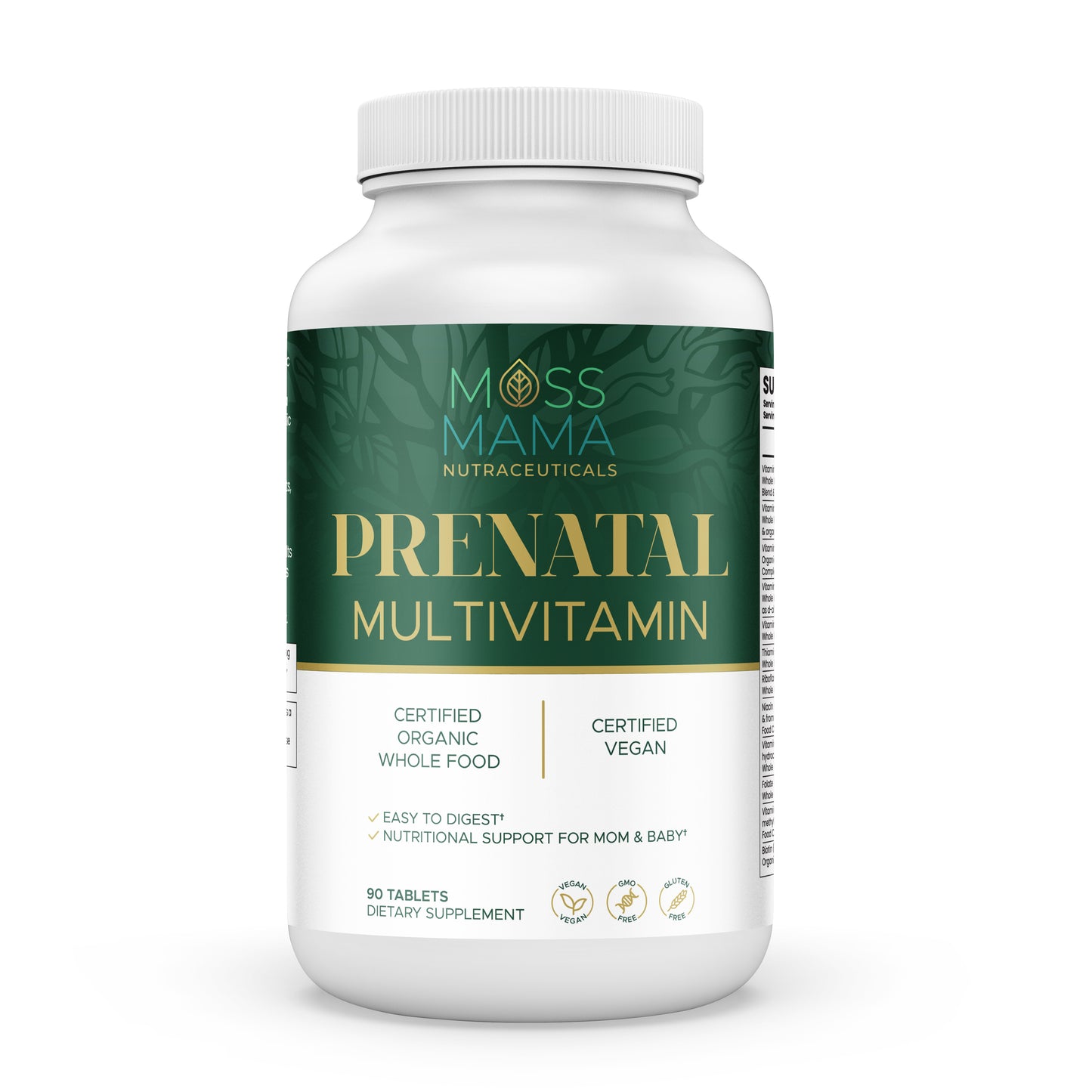 Organic Whole Food Prenatal Multivitamin for Pregnant and Lactating People