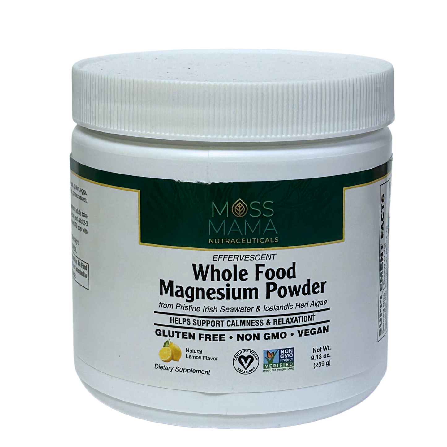 Organic Whole Food Magnesium Powder - Fast Absorbing