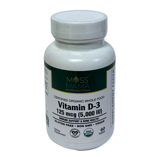 Organic Whole Food Vitamin D3 5000IU